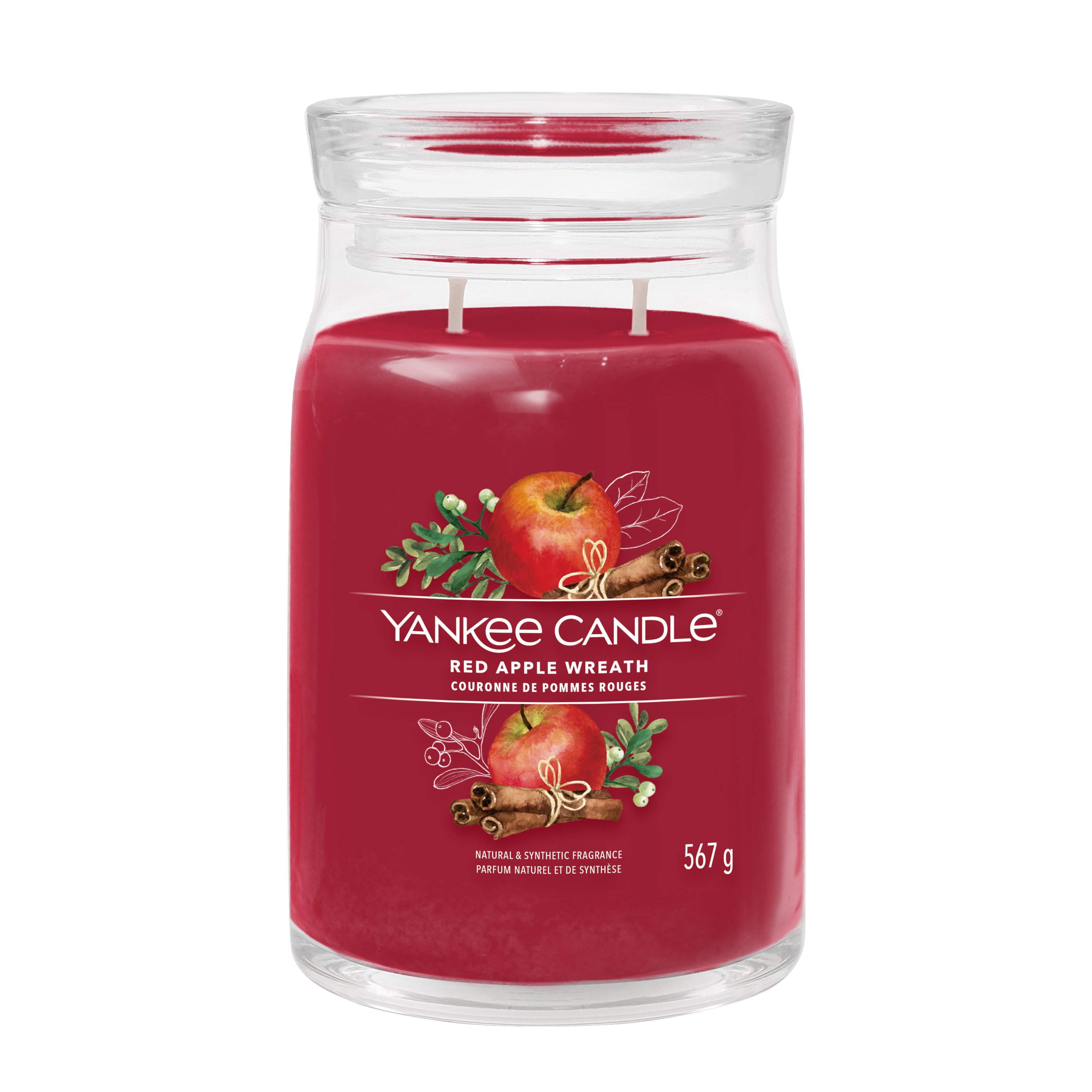 Yankee candle store red apple wreath